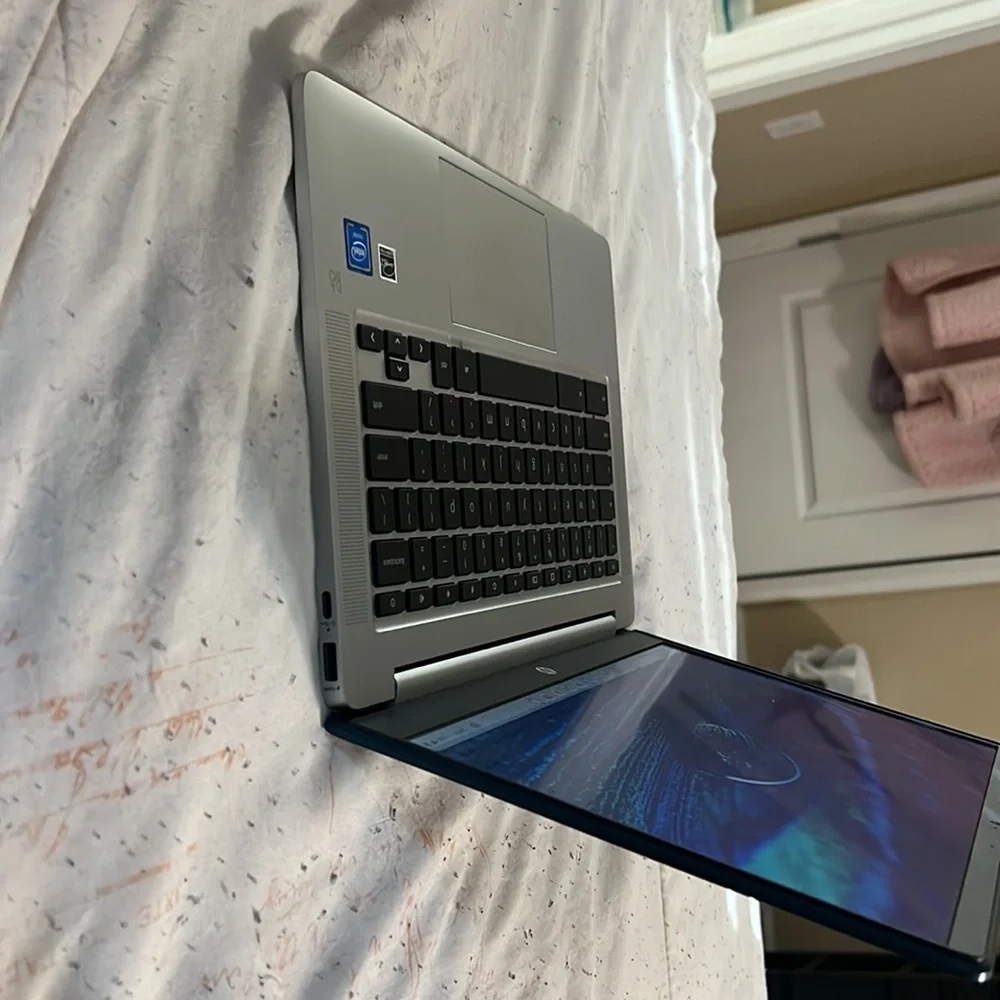 HP Chromebook 14-inch HD Laptop Notebook,forest teal